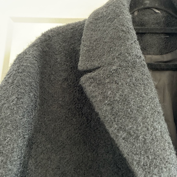 H&M WOOL BLEND BOUCLE TEDDY VIBE COAT - Picture 3 of 4